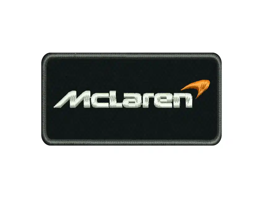 APLIQUE BORDADO TERMOAD MCLAREN 10,5CM X 4,5CM X 1UN
