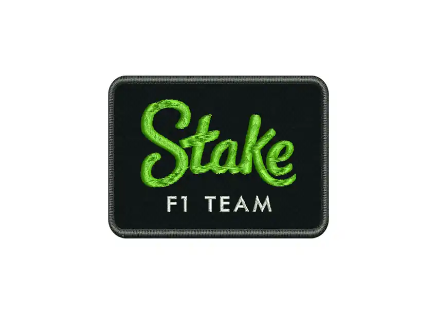 APLIQUE BORDADO TERMOAD STAKE F1 TEAM 6,2CM X 9,4CM X 1UN