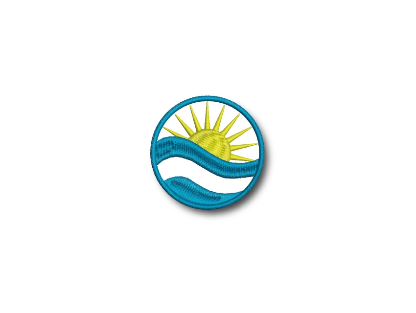 APLIQUE BORDADO TERMOAD INSIGNIA ARGENTINA CHICO 4CM X 4CM X 6UN