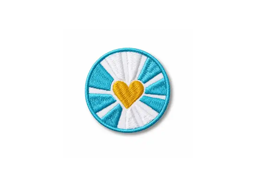 APLIQUE BORDADO TERMOAD INSIGNIA ARGENTINA 6CM X 6CM X 4UN