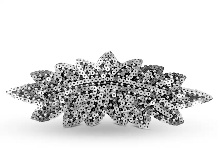 CHARRETERAS TERMOADHESIVAS CON LENTEJUELAS Y CANUTILLOS 7CM X 18CM X 2UN 