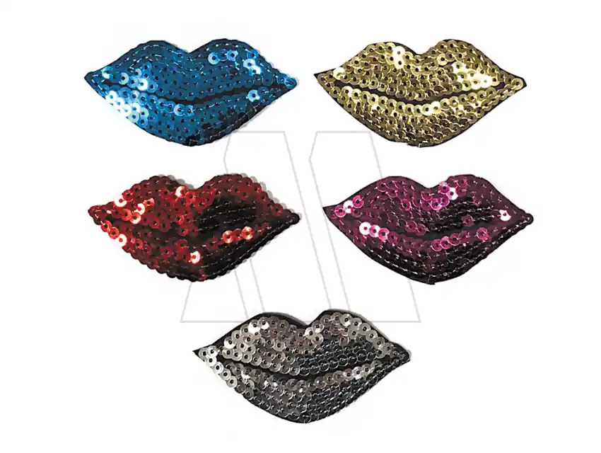 APLIQUE TERMOAD CON LENTEJUELAS BOCA X 6UN