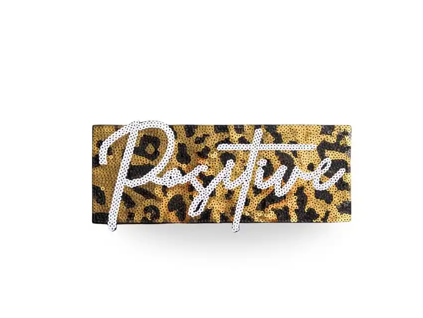 APLIQUE TERMOAD CON LENTEJUELAS POSITIVE ANIMAL PRINT 25CM X 9CM X 2UN