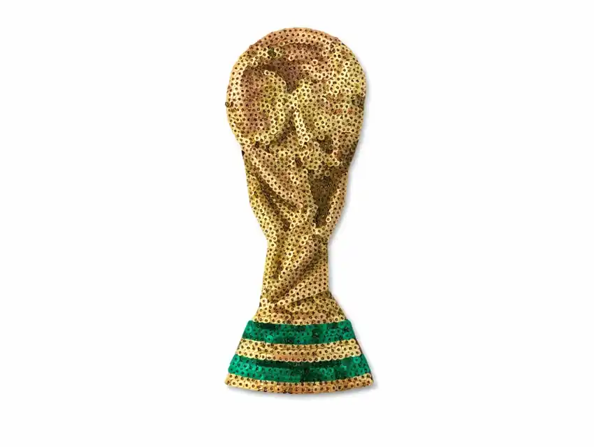 APLIQUE TERMOAD CON LENTEJUELAS COPA DEL MUNDO 11CM X 30CM X 2UN