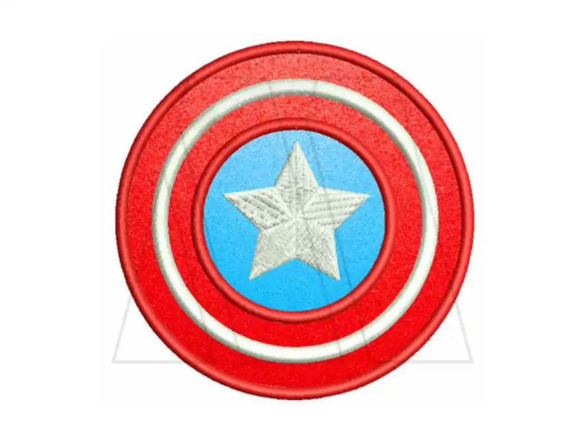 APLIQUE BORDADO TERMOAD MOTIVO 2 CAPITAN AMERICA X 2UN