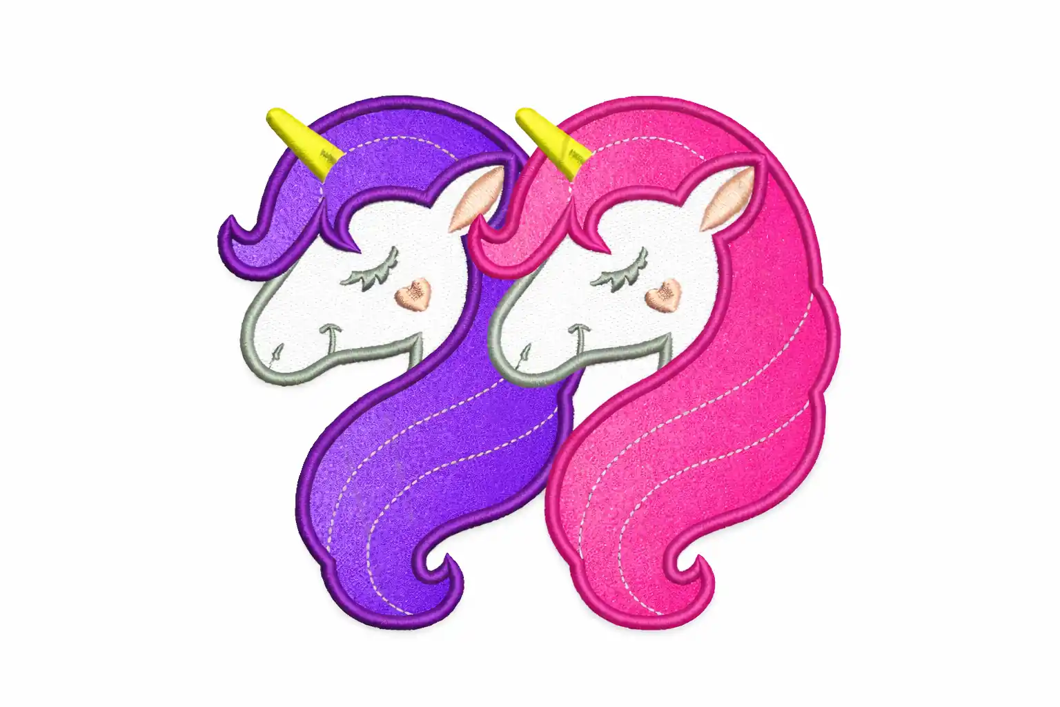 APLIQUE BORDADO TERMOAD MOTIVO 6 UNICORNIO X 2UN 