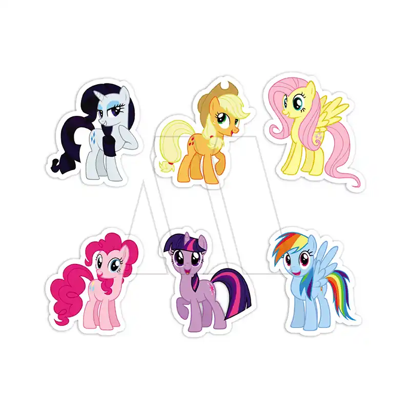 APLIQUE ESTAMPADO TERMOAD CABALLITOS GRANDE X 6U