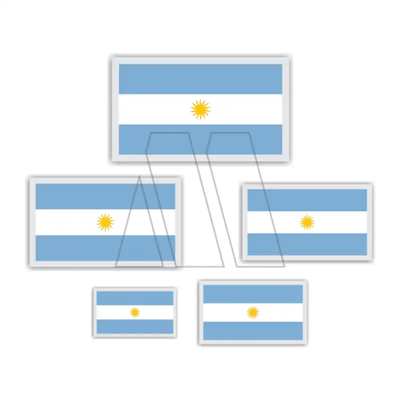 APLIQUE BANDERA ARGENTINA CHICO X 12UN