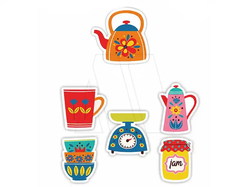 APLIQUE ESTAMPADO TERMOAD ELEMENTOS DE COCINA X 6UN