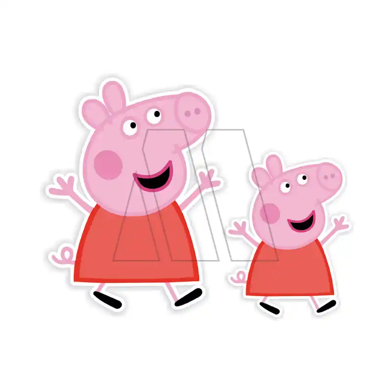 APLIQUE ESTAMPADO TERMOAD PEPA PIG GRANDE X 6UN