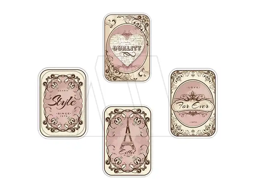 APLIQUE ESTAMPADO TERMOAD VINTAGE CIRCULO X 12 UN