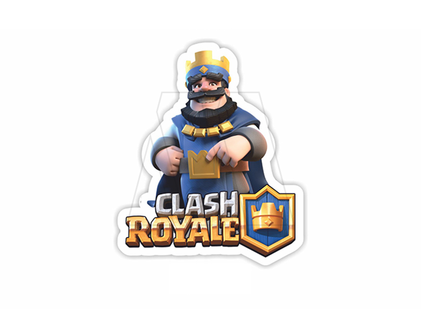 APLIQUE ESTAMPADO TERMOAD CLASH ROYALE CHICO X 6UN