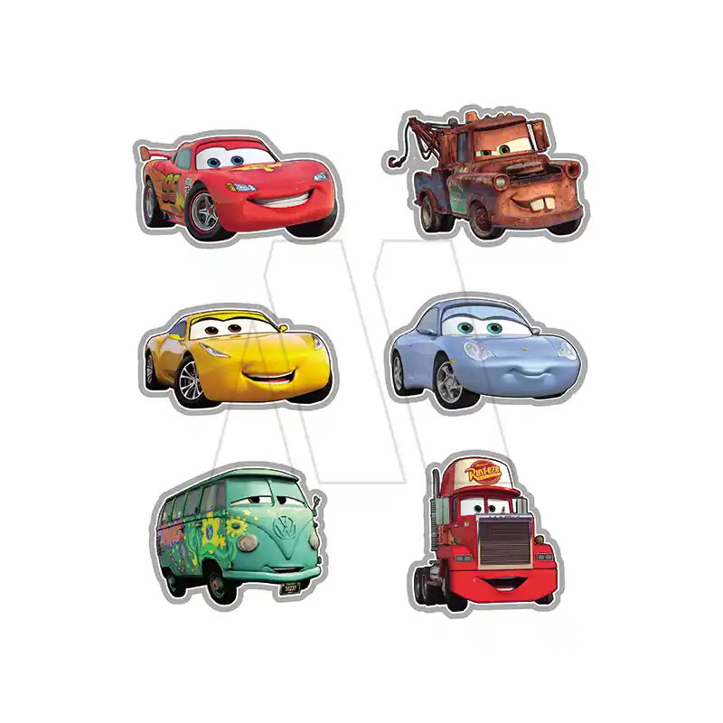 APLIQUE ESTAMPADO TERMOAD CARS X 6U