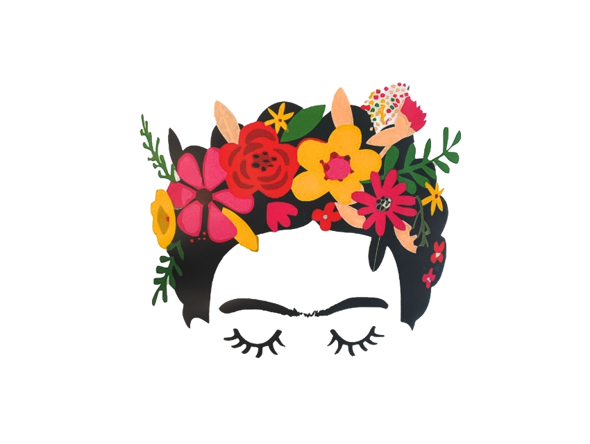 ESTAMPA DTF TERMOAD FRIDA KAHLO 16CM X 19,5CM X UN