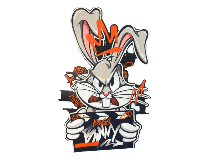 ESTAMPA DTF TERMOAD BUGS BUNNY 18,5CM X 30CM X UN 