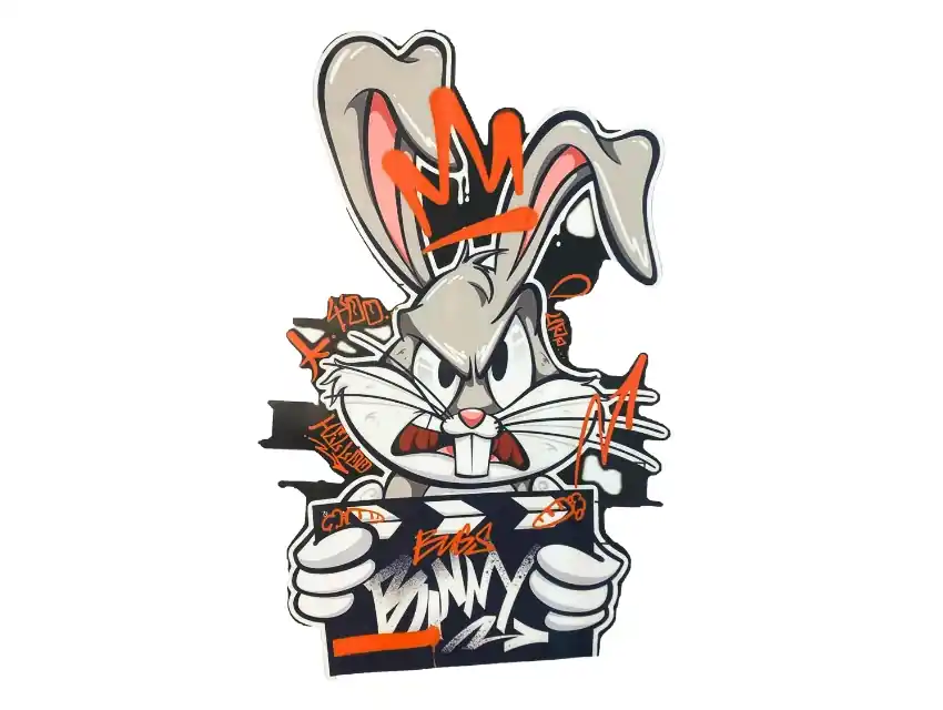 ESTAMPA DTF TERMOAD BUGS BUNNY 18,5CM X 30CM X UN 