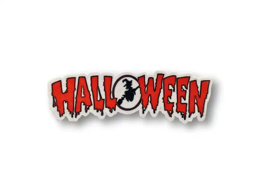  APLIQUE ESTAMPADO TERMOAD HALLOWEEN 4CM X 14CM X 6UN 