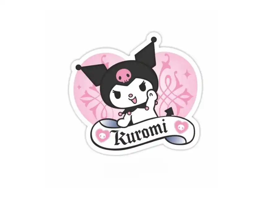 APLIQUE ESTAMPADO CONEJITA KUROMI GRANDE X 6UN