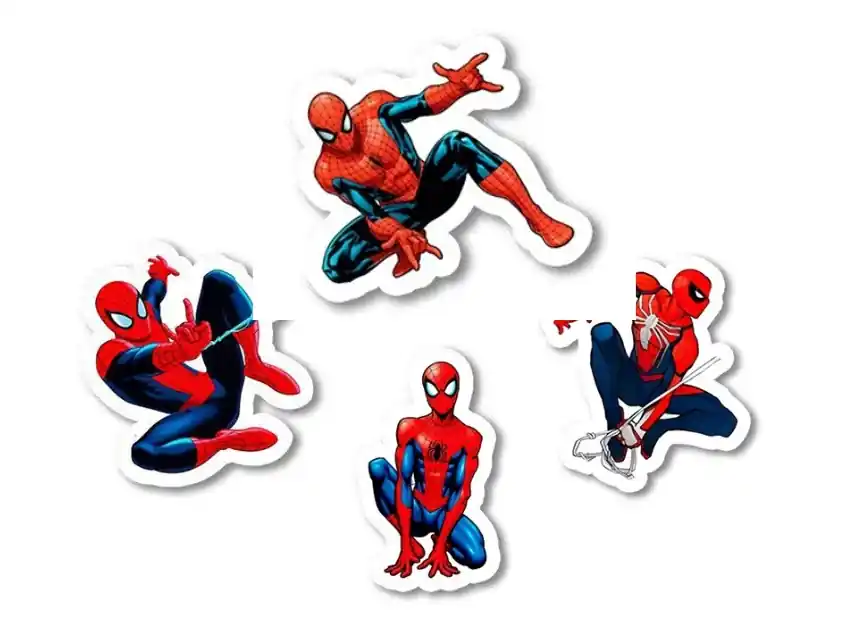 APLIQUE ESTAMPADO TERMOAD SUPERHEROE 9CM X 9,5CM X 12UN SURTIDAS