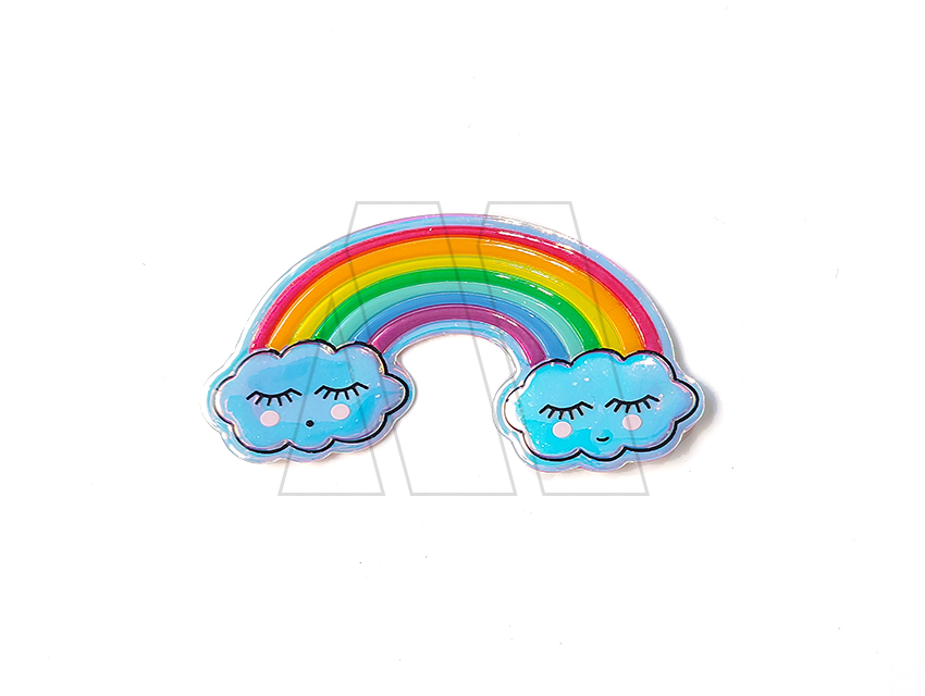 APLIQUE TORNASOL TERMOAD ARCOIRIS 7CM X 3,5CM X 4UN