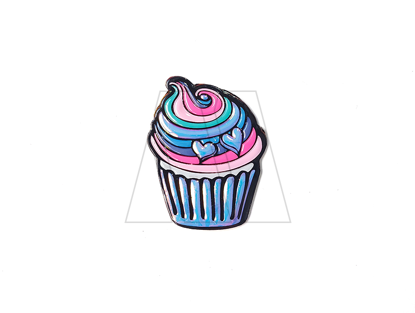 APLIQUE TORNASOL TERMOAD CUPCAKE 4CM X 5CM X 4UN