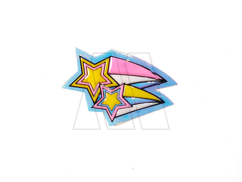 APLIQUE TORNASOL TERMOAD ESTRELLA FUGAZ 6,5CM X 4,5CM X 4UN