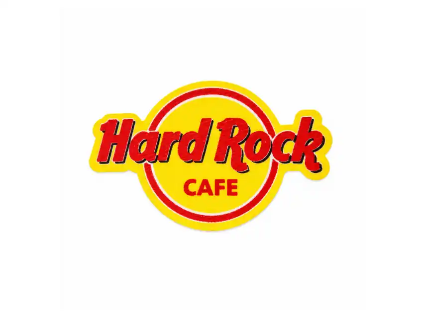 APLIQUE ESTAMPADO TERMOAD HARD ROCK CAFE X 6UN