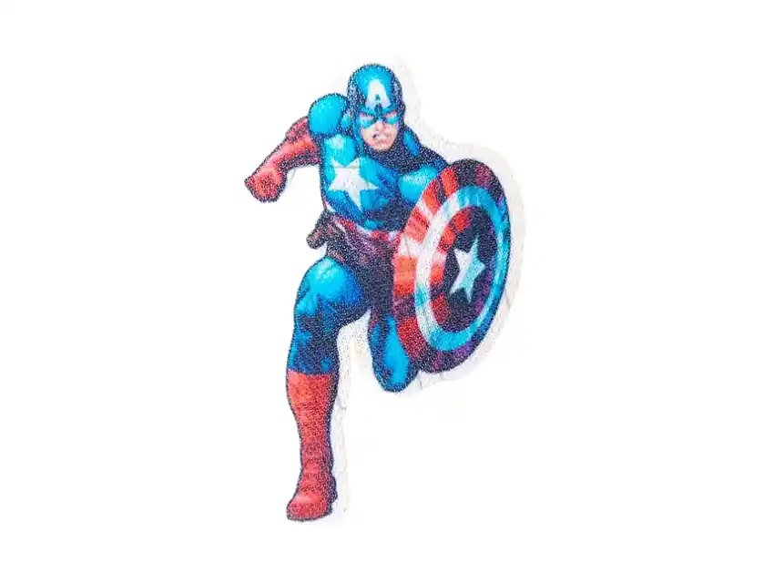 APLIQUE ESTAMPADO TERMOAD CAPITAN AMERICA X 6UN