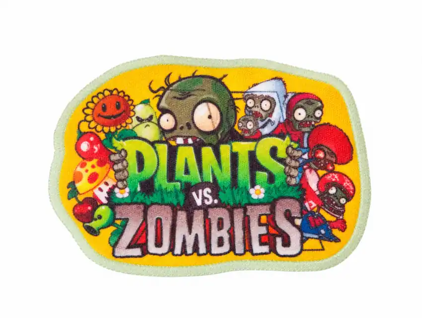 APLIQUE ESTAMPADO TERMOAD PLANTS VS ZOMBIES X 6UN 
