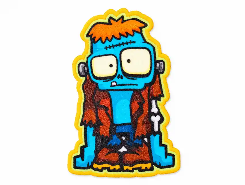 APLIQUE ESTAMPADO TERMOAD ZOMBIE ZOM BEEF X 6UN