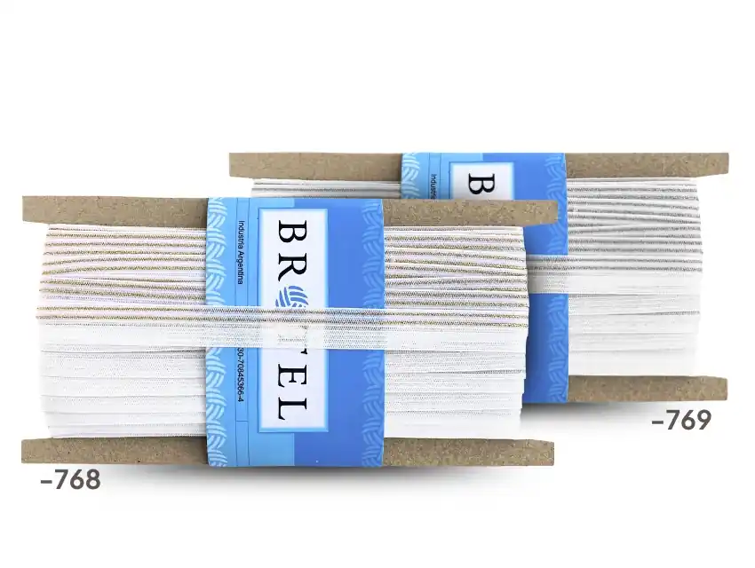 BIES ELASTICO PARTIDO CON LUREX 13MM X 20MTS