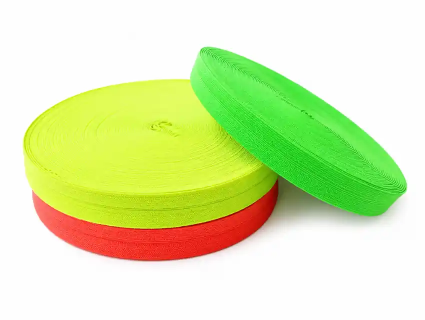 BIES ELASTICO PARTIDO FLUO 20MM X 25MTS