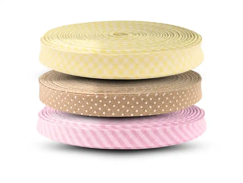CINTA BIES ALGODON POPLIN FANTASIA 13MM X 25MTS