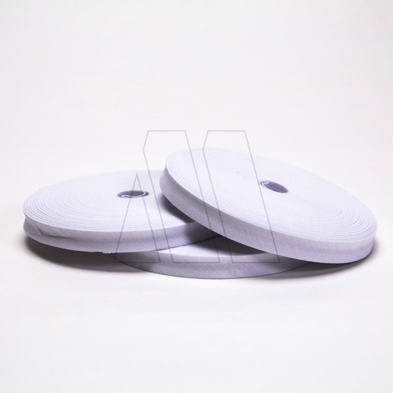 CINTA BIES ALGODON POPLIN BLANCA 13MM X 25MTS