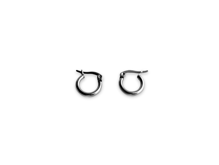 ARO ARGOLLA ACERO BLISTER X 12 PARES X12MM