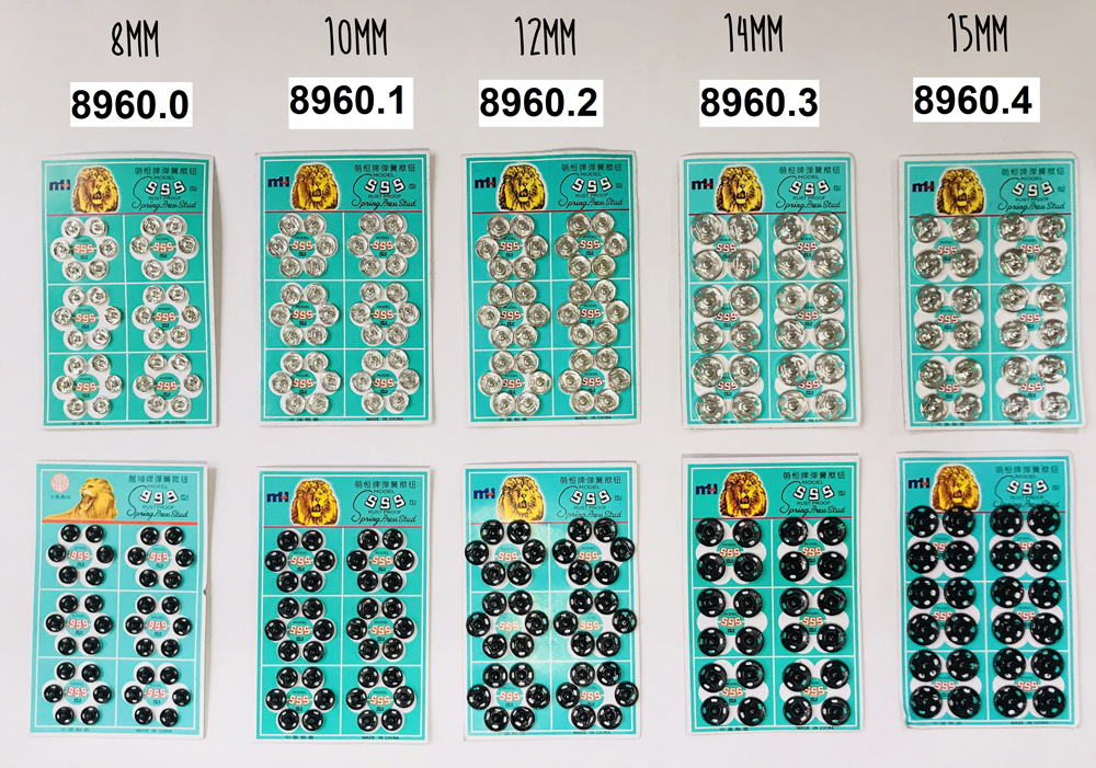 BROCHE A PRESION 15 MM NRO 4 BLISTER X 24UN.
