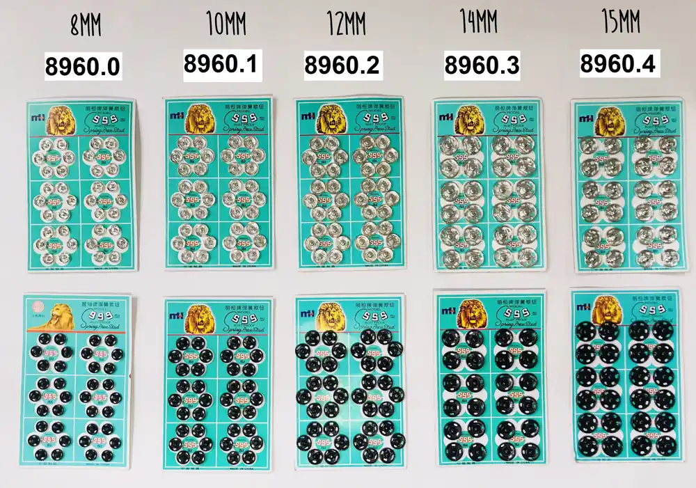 BROCHE A PRESION 15 MM NRO  4 BLISTER X 24UN.