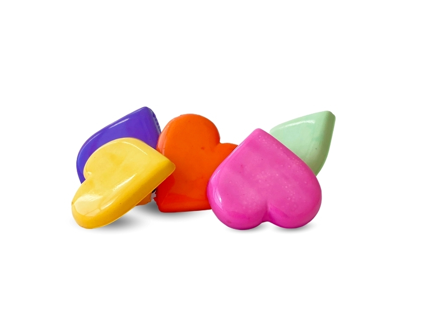  BOTON NYLON CON PIE CORAZON T28 