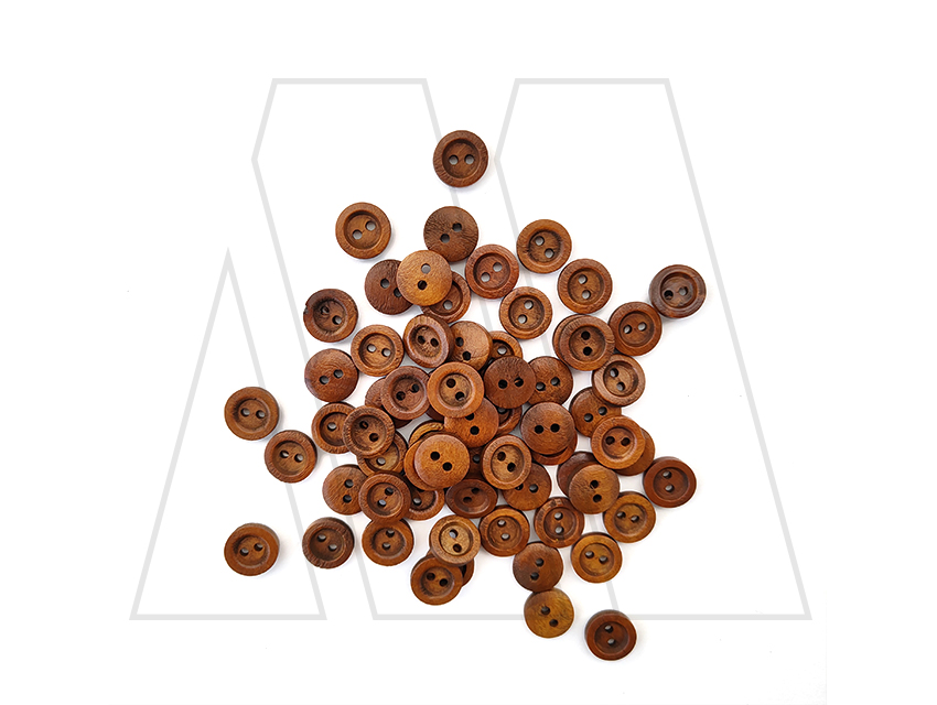 BOTON SIMIL MADERA 2 AGUJEROS T18 