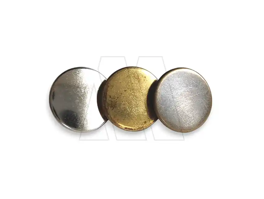 BOTON VAQUERO BRONCE LISO 14MM X 100UN