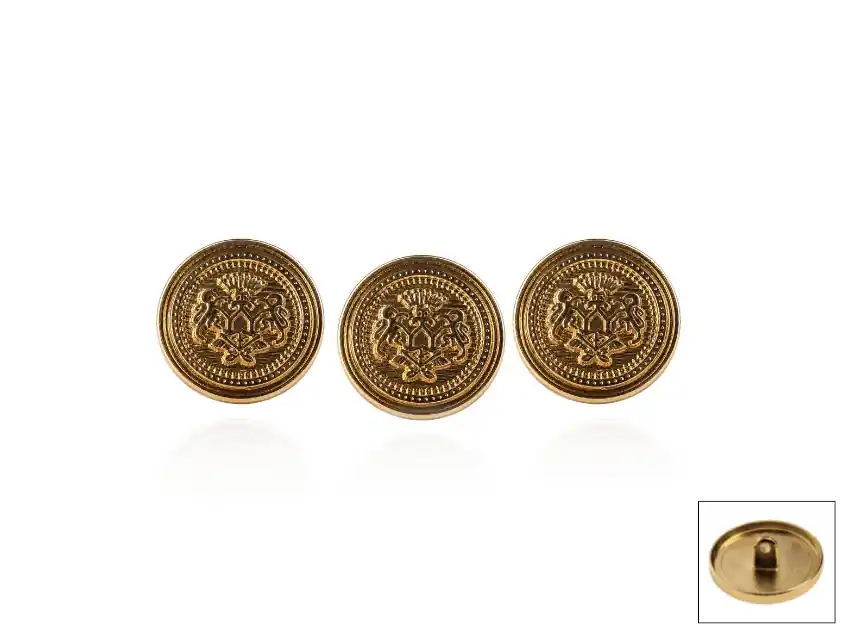 BOTON DE ZAMAC CON PIE ESCUDO IMPERIAL T24