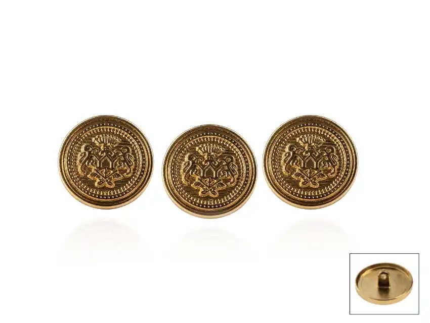 BOTON DE ZAMAC CON PIE ESCUDO IMPERIAL T36