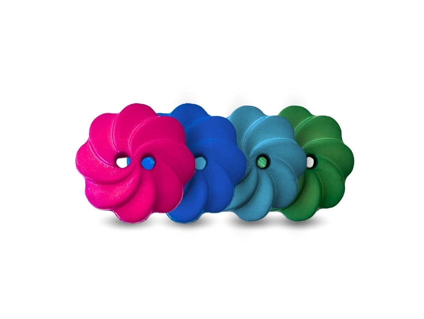  BOTON NYLON FLOR SIMPLE T22 