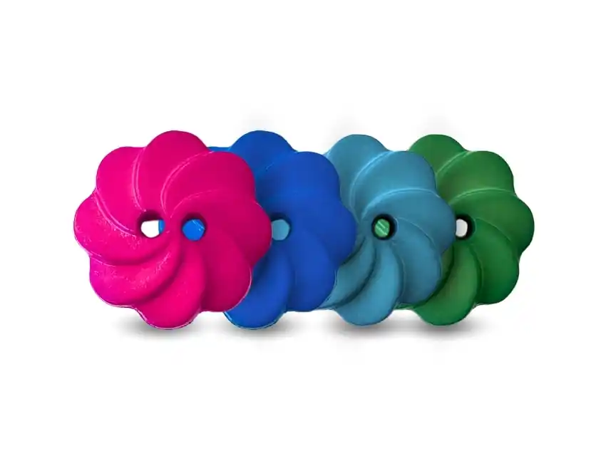 BOTON NYLON FLOR SIMPLE T28 