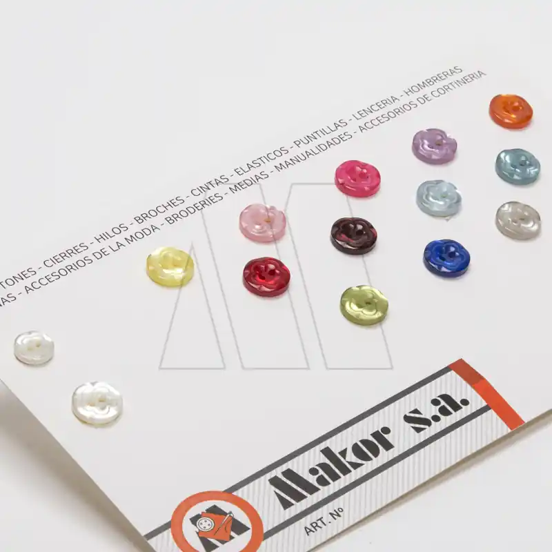 BOTON POLIESTER BICAPA CLAVEL T18