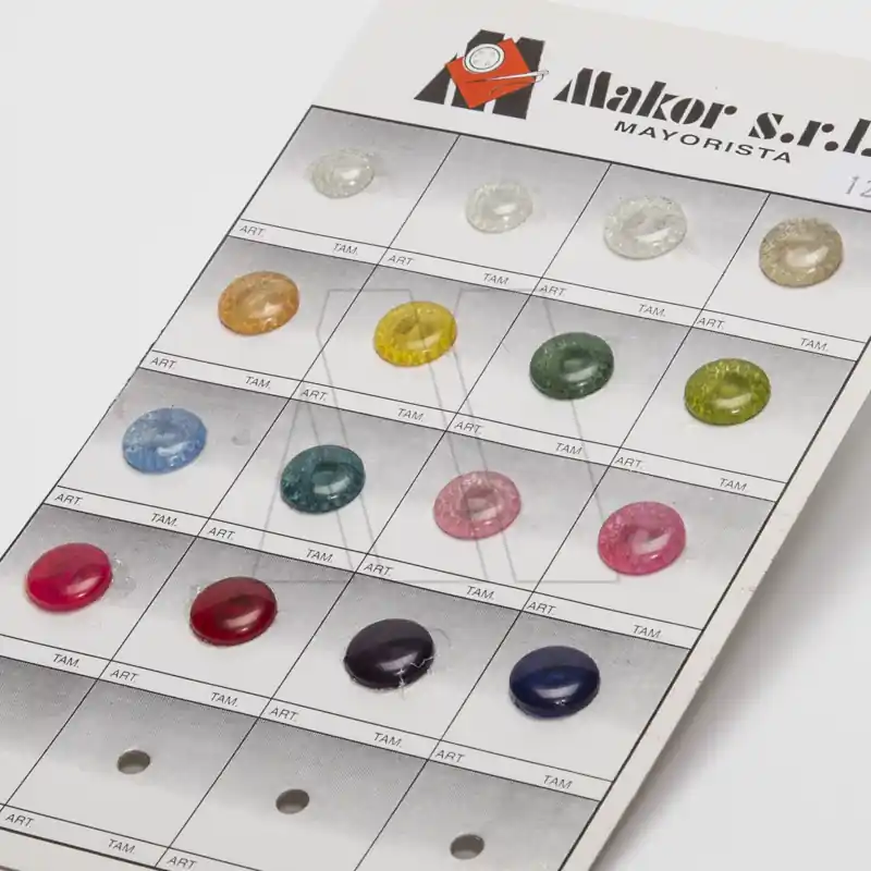 BOTON POLIESTER CON PIE LASER CIBELES T18