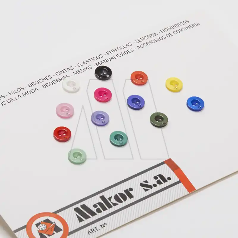 BOTON POLIESTER CAMISERO CON STRASS T18