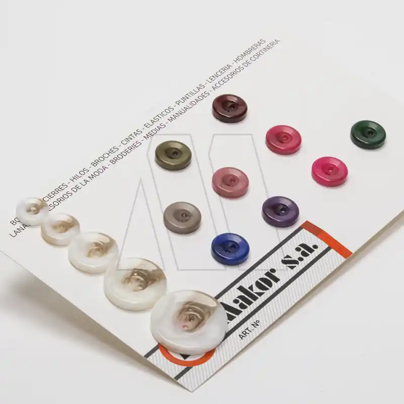 BOTON POLIESTER MARMOLADO MALVON T36