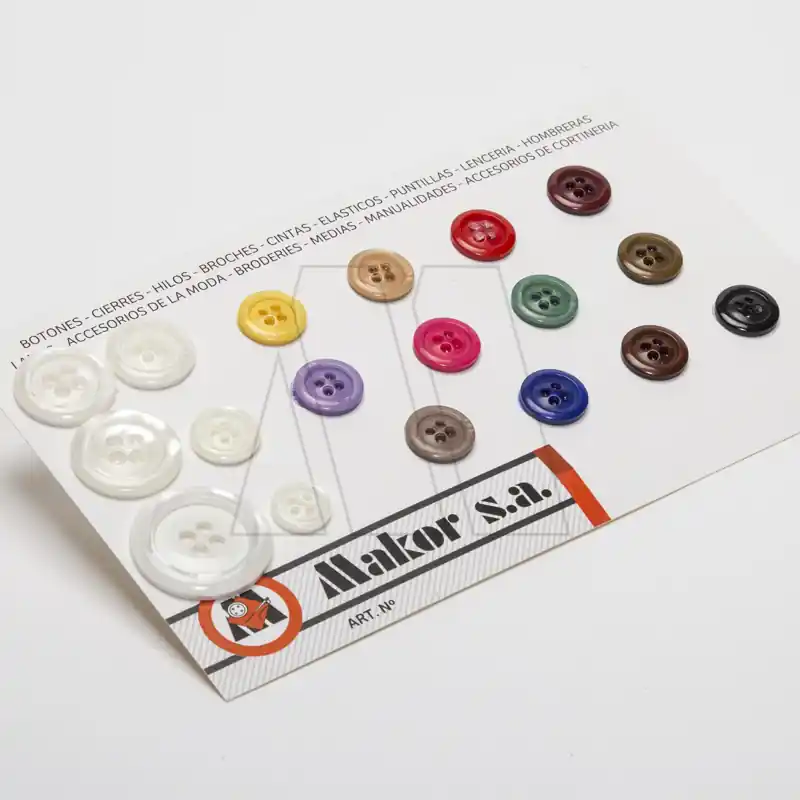 BOTON POLIESTER TRICAPA SHOW T36