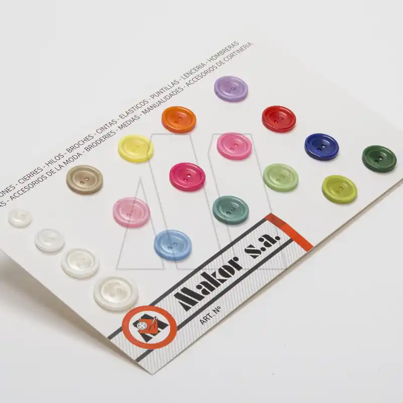 BOTON BICAPA BORDE BLANCO CENTRO Y FONDO PERLA T32